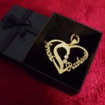 Personalized Gold/Silver Platted Heart Necklace