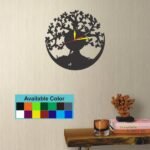 Tree and Birds Wall Clock For Home Decor, Office, Indoor Use Only
