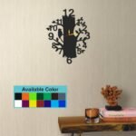 Modern Wall Clock, A Tree, Branches, and Birds, Laser Cut 3D Design Wall Clock