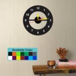 DYO Modern Simple Acrylic Wall Clock, 14 Colors Silent Quartz Clock