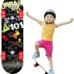 Multi-Color Four-Wheel Roller Skateboard For Kids Teens Adults