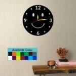 Smiley Face Creative Acrylic Wall Clock, Top Quality Quartz Movement