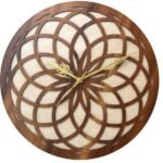 Awsome Round Wall Clock – Wooden Wall Clock for Home – Stylish Big Size Clock for Hall Bedroom Living Room – Fancy Wall Clock for Wall Décor