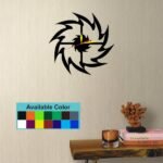 Round Saw Blade Shaped Acrylic Wall Clock, 14 Colours, Silent, Non-Ticking