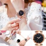 Luxury Women Watch Fashion Elegant Magnet Buckle Vibrato Ladies Wrist Watch Quartz