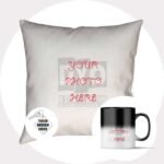 Desing Your Own Customized Gift Combo (Cushion + Magic Mug + Key-chain)