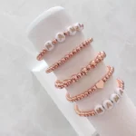Rose Gold Beaded Bracelets