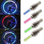Pack Of 3 Pairs LED Tire Valve Caps Lights For Motorcycle, Mountain And Road Bikes