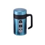 Customiseable Name Text Vacuum-Cup Portable Water-Glass Coffee-Mug Stainless Steel – Blue