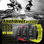 S908 GPS Smart Band IP68 Waterproof Sports Wristband Heart Rate Monitor Call Reminder