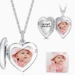 Customized Picture And Name Heart Shape Nacklace