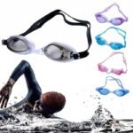 Adjustable Waterproof Silicone Anti Fog UV Shield Swimming Glasses Eyewear With Box Eartips