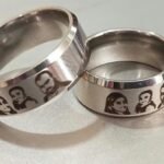 Personalized Photo Engraved Ring With Name (Stainless Steel)