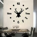 DIY 3D Acrylic Mule Deer Wall Clock