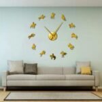 DIY 3D Acrylic Polo Horses Wall Clock