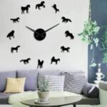 DIY 3D Acrylic Horses Wall Clock
