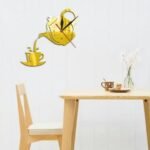 Tea Time 3D Acrylic Wall Clock