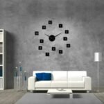 Number Squares DIY 3D Acrylic Wall Clock