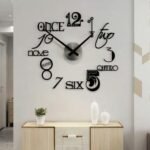 Stylish Letters DIY 3D Acrylic Wall Clock