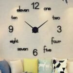 DIY 3D Acrylic English Letters Wall Clock