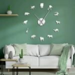 DIY 3D Acrylic Wild Animals Wall Clock