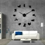 DIY 3D Acrylic Animals Hunters Wall Clock