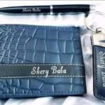 Name Printed Wallet Keychain And Pen – Comes In A Gift Box