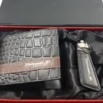 Name Printed Wallet And Keychain – With Gift Box