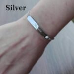 Personalized Your Own Bar Name Bracelet – Silver