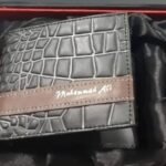 Customized Name Engraved Wallet With Gift Box – Black