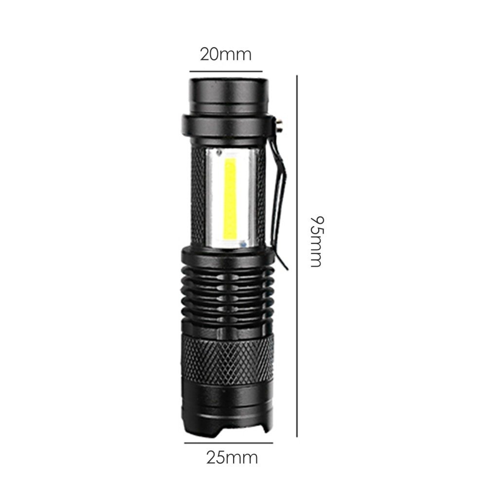 aterproof-pocket-flashlights-folding-fl_description-11.jpg Mini USB Rechargeable Portable High Lumen Q5+COB Led Flashlight - Image 1