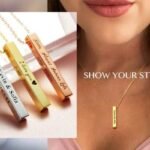 Personalized 3D Bar Necklace, Custom Engraved Top Quality 3D Bar Necklace