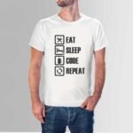 Eat Code Sleep Programmer T-Shirt – Crew Neck