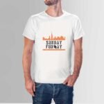 Sunday Funday T-shirt, High Quality Cotton with Crew Neck