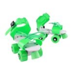 Adjustable Size Children Roller Skates Double Row 4 Wheels Skating Shoes