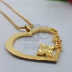 Personalized Name Necklace – Single Heart Design
