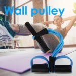 4 Tube Elastic Pull Rope Abdominal Ankle Pedal Home Gym Sport Training Fitness Equipment