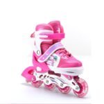 Adjustable Children Single Four-Wheel Roller Skates Skating Shoes