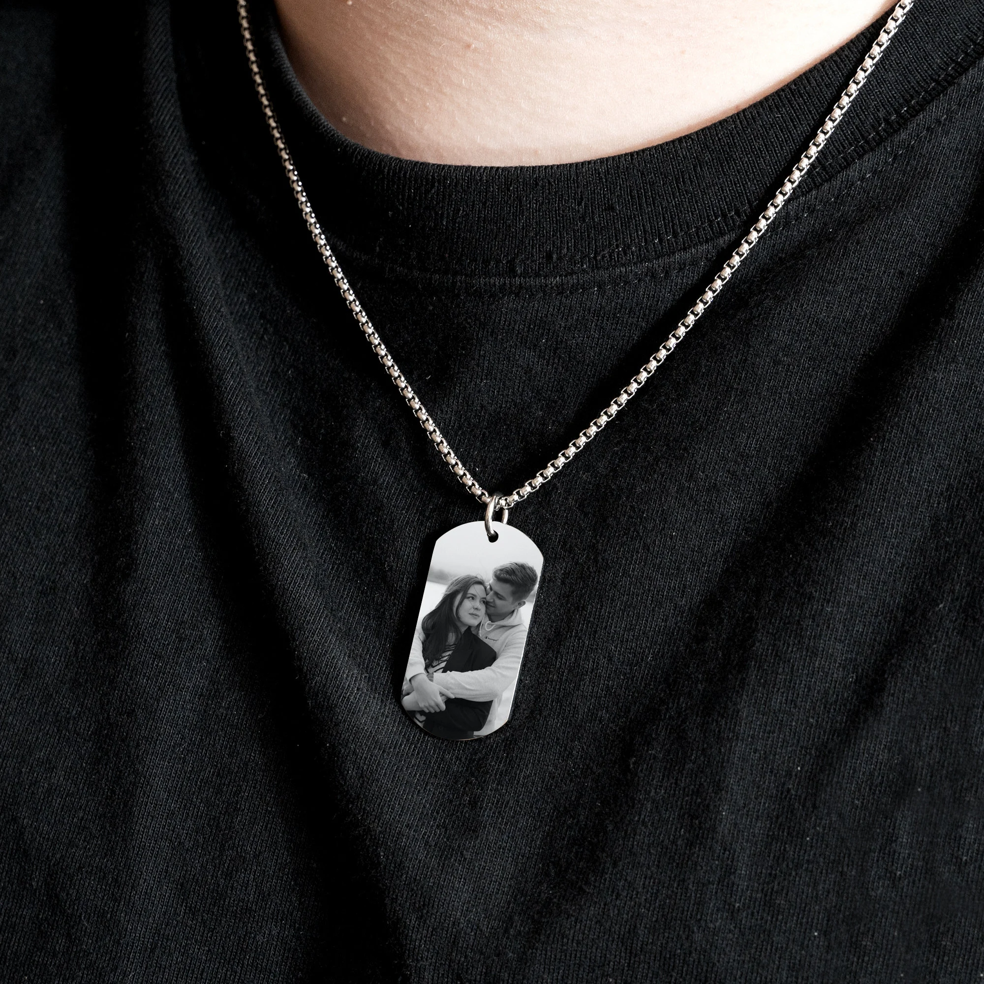 il_fullxfull.6056541724_68dr.webp Stainless Steel Name Picture Engraved Necklace – Silver - Image 1