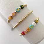 Colorful Letter Bead Bracelets
