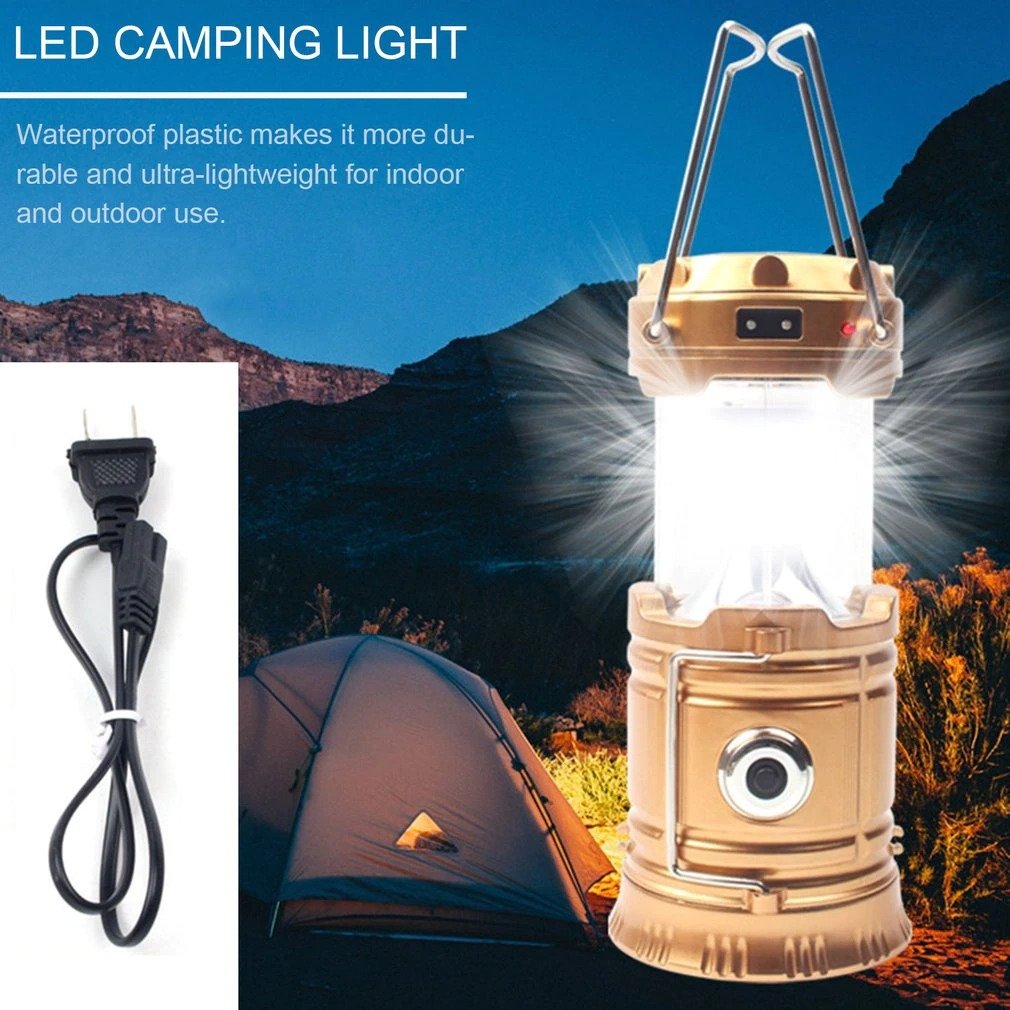 led-portable-lantern-solar-powered-flash_main-2.jpg Solar Lamp Lantern Portable Outdoor Led Light Camping Tent Lamp - Image 1