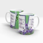 Iris Themed Customized Engagement Gift Mug