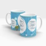 Cool Sky Blue Custom Coffee Mug